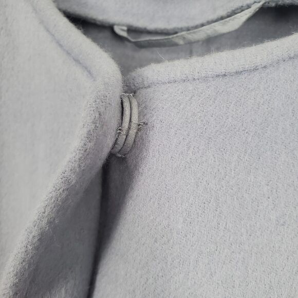 Max Mara SZ 8 Purple Lana Virgin Wool Angora Casual Career Long Lined Jacket - Picture 4 of 11